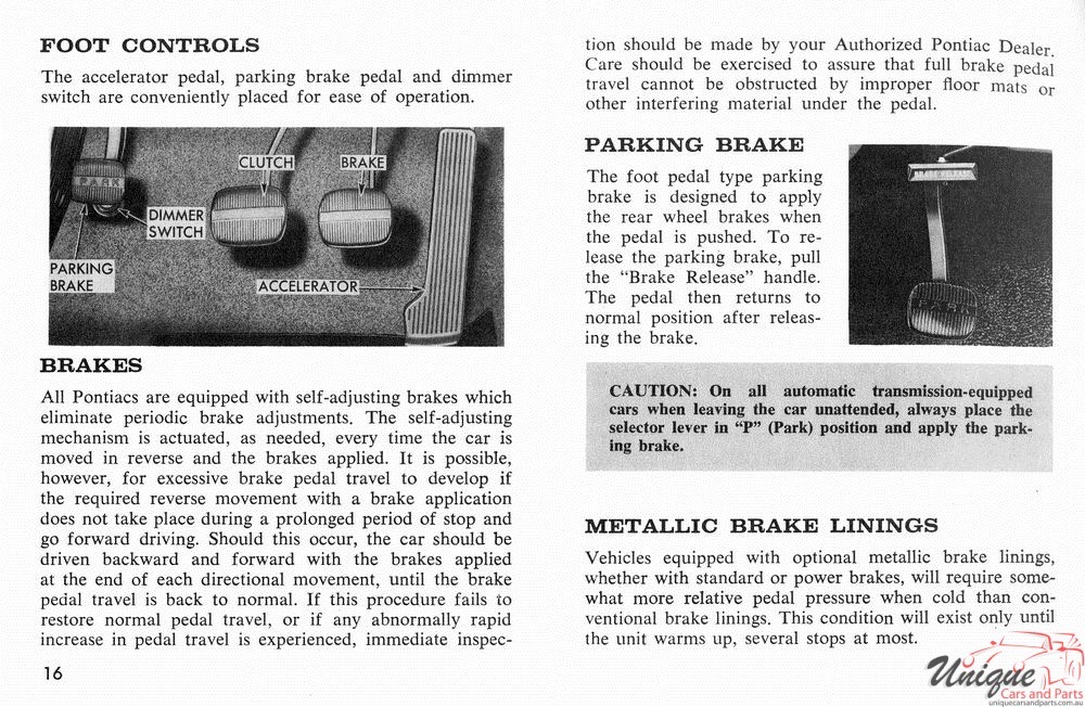 1966 Pontiac Canadian Owners Manual Page 36